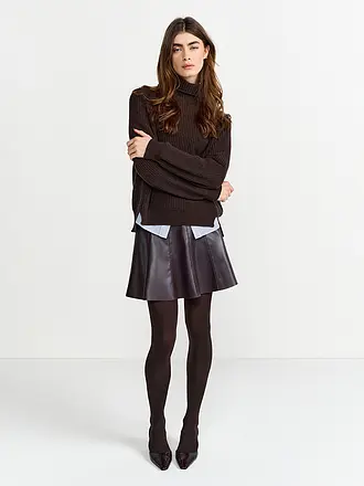 RICH & ROYAL | Mini-jupe aspect cuir | 